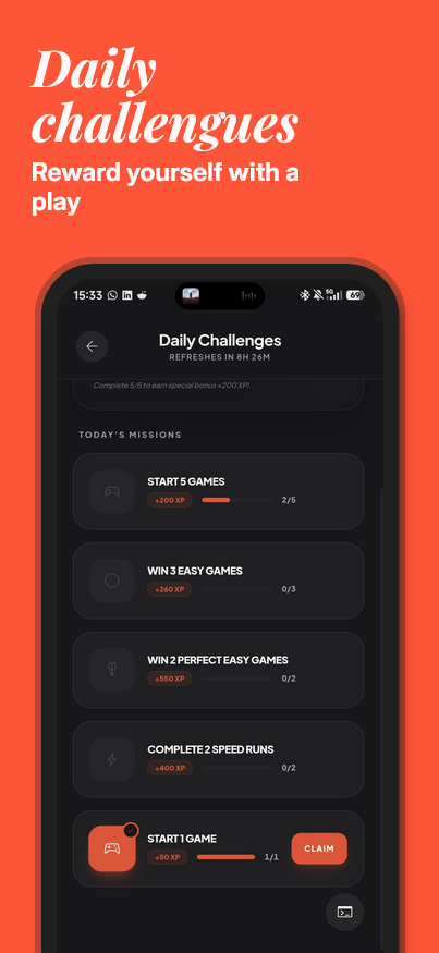 Statistics and achievements
